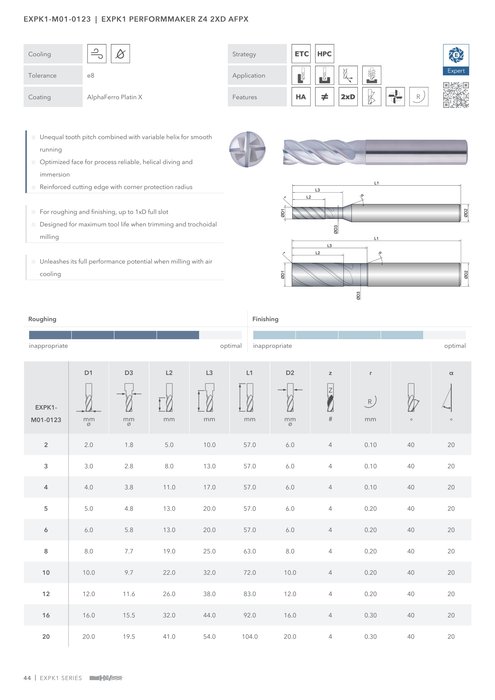 EXPK1-M01-0123 catalog specifications 1