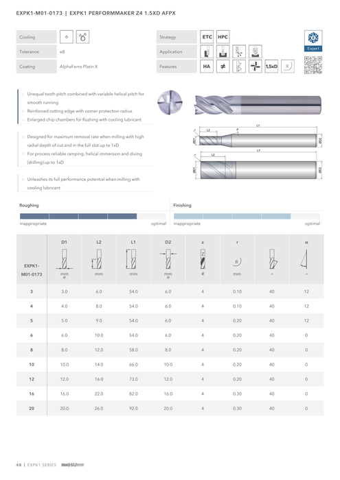 EXPK1-M01-0173 catalog specifications 1