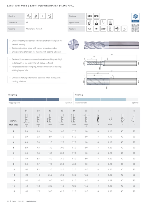 EXPK1-M01-0183 catalog specifications 1