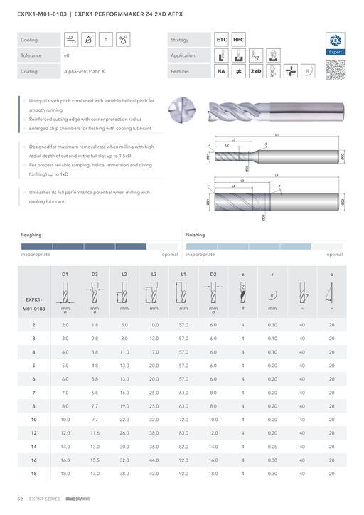 EXPK1-M01-0183 catalog specifications 1