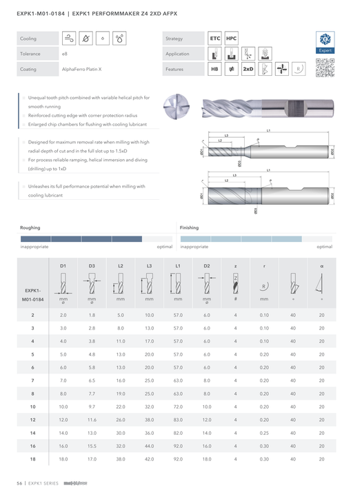 EXPK1-M01-0184 catalog specifications 1