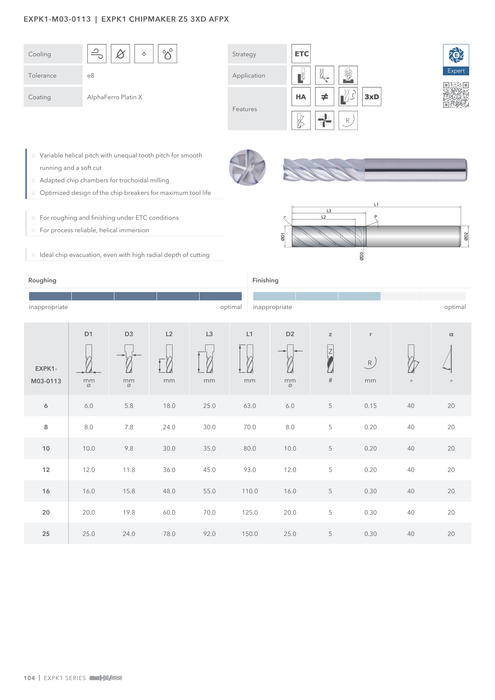 EXPK1-M03-0113 catalog specifications 1