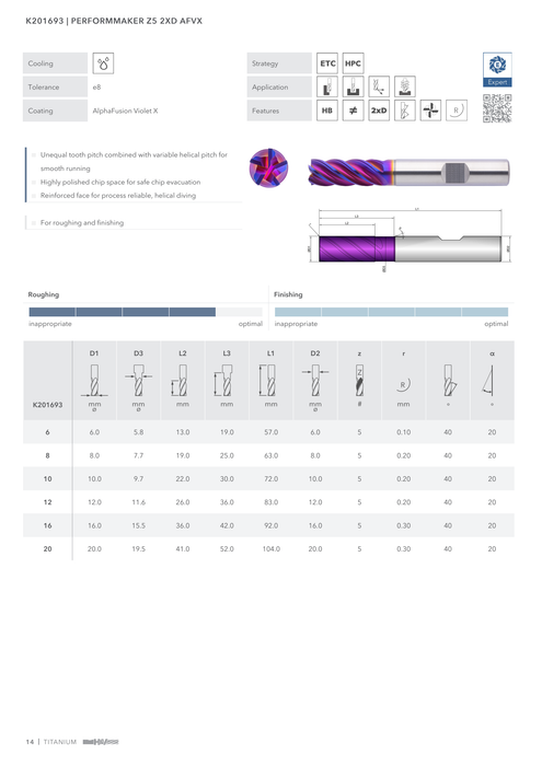 K201693 catalog specifications 1