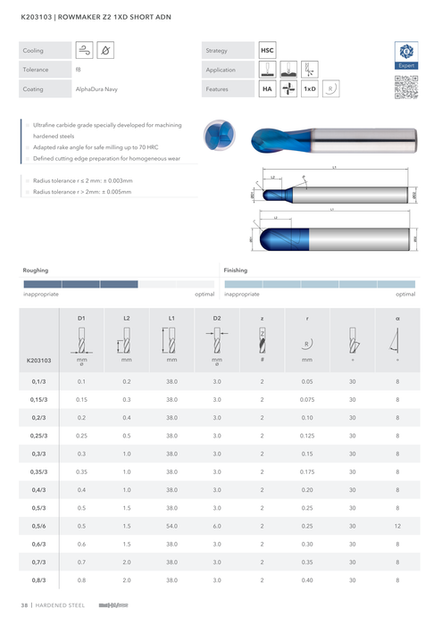 K203103 catalog specifications 1