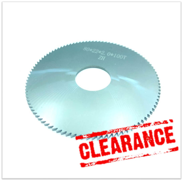 *** CLEARANCE *** Solid Carbide Circular Saw Blade 80x2 d22  100T