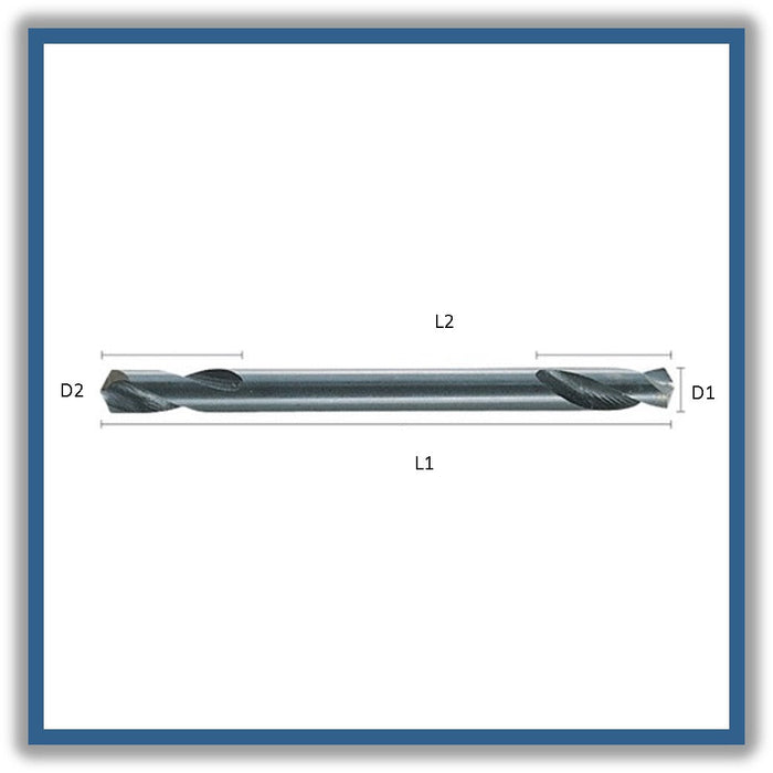 HSS Double-end Drill Tip of 118º Helix at 30º DIN 1897N 4.25mm 4.25x13x55xD4.25 (10pcs)