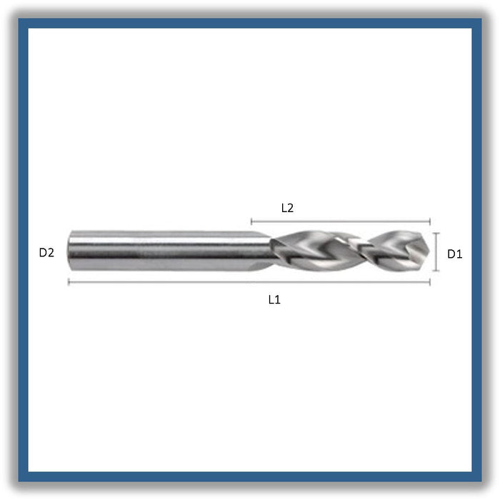 HSSCo Drill Tip of 135º Helix type S DIN 1897S 8.2mm 8.2x37x79xD8.2 (10pcs)