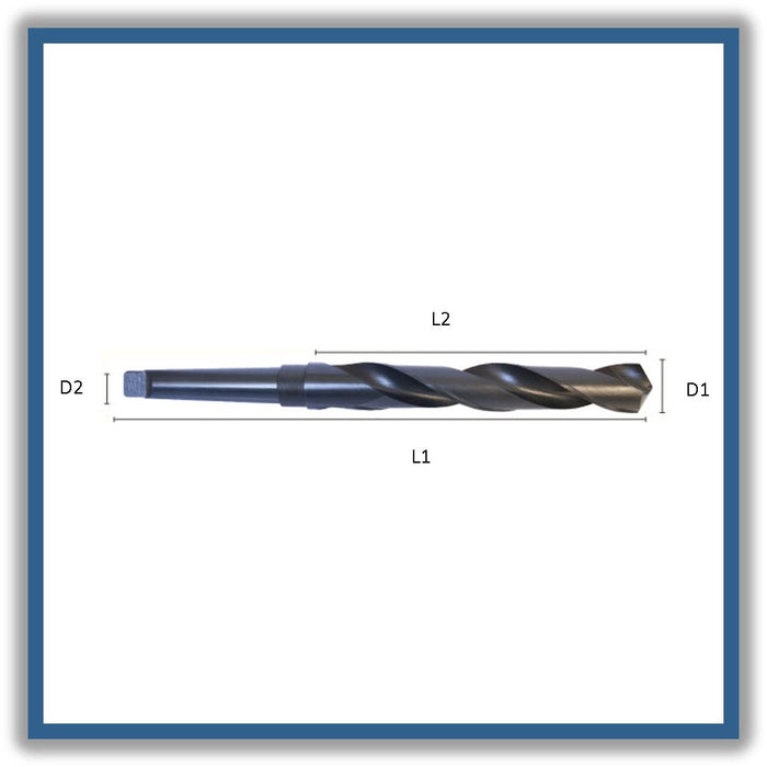 HSS Drill Taper Shank Tip of 118º Helix at 30º DIN345N 1 1/2" 1 1/2"x200x349xCM4